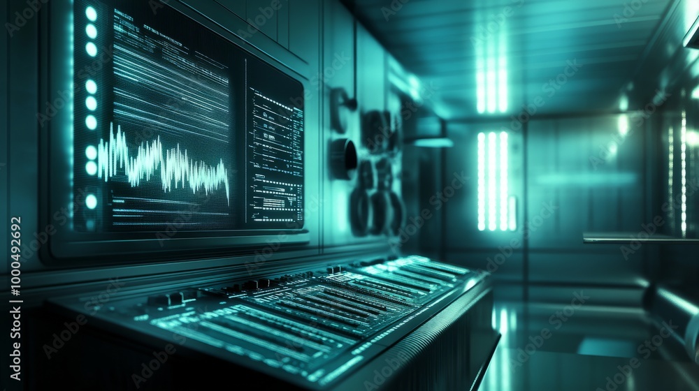 Futuristic Control Room Futuristic Control Room