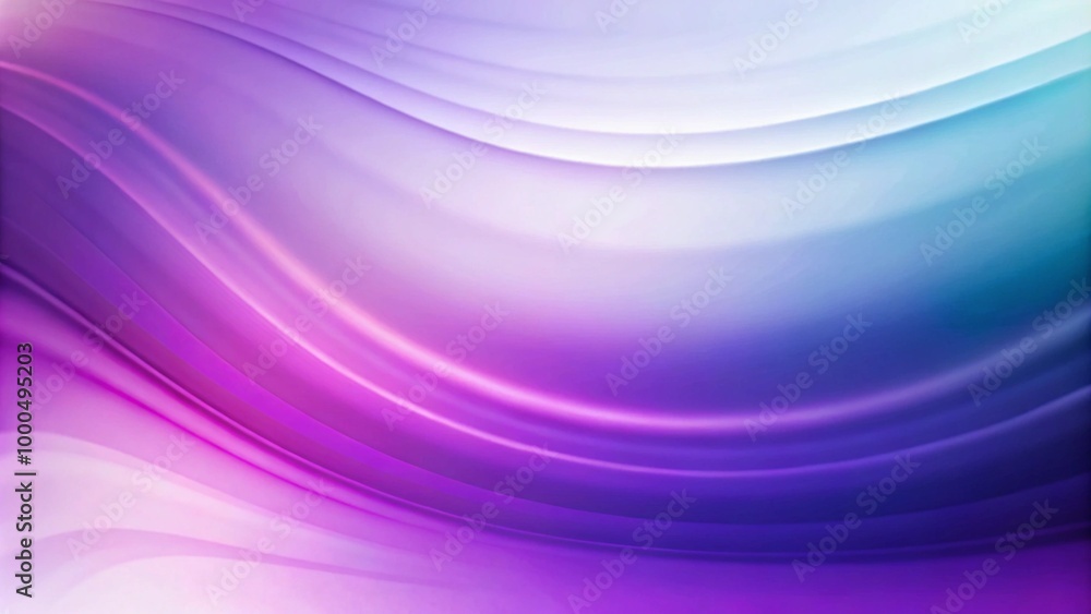 Abstract background with flowing, colorful, wavy lines in shades of purple, blue, and white. Abstract background with flowing, colorful, wavy lines in shades of purple, blue, and white.