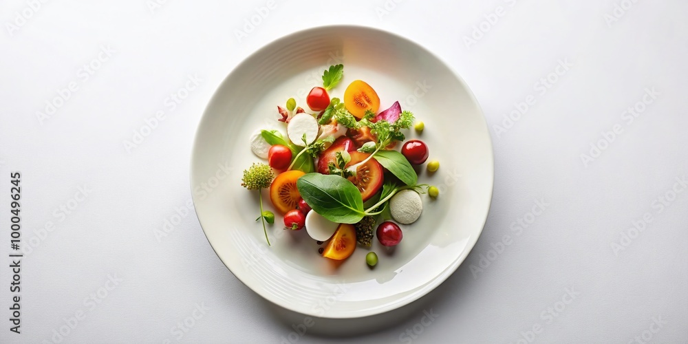 Minimalist White Plate on White Background for Clean and Elegant Food Presentation Photography Minimalist White Plate on White Background for Clean and Elegant Food Presentation Photography