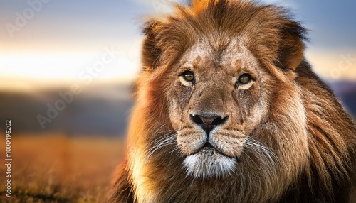 lion in the grass