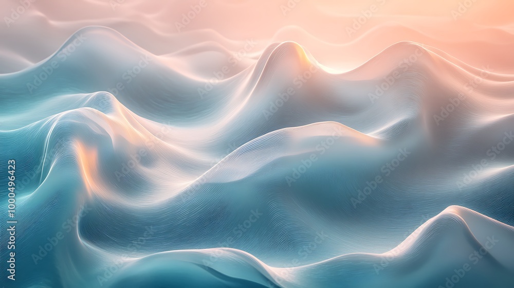 Abstract blue and pink wavy background with soft light. Abstract blue and pink wavy background with soft light.