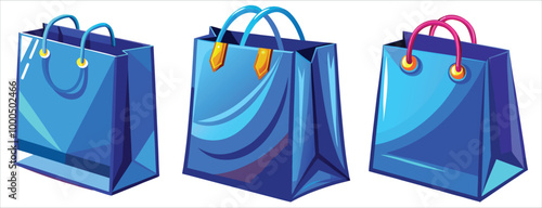 Blue shopping bag