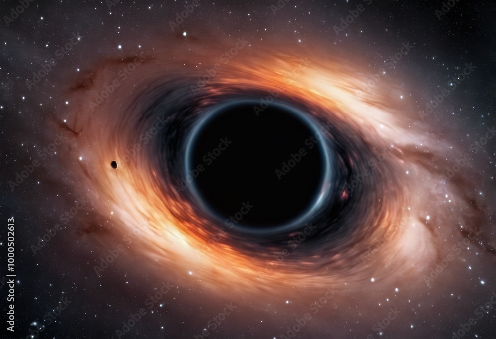 Shot of a black hole in deep space Shot of a black hole in deep space