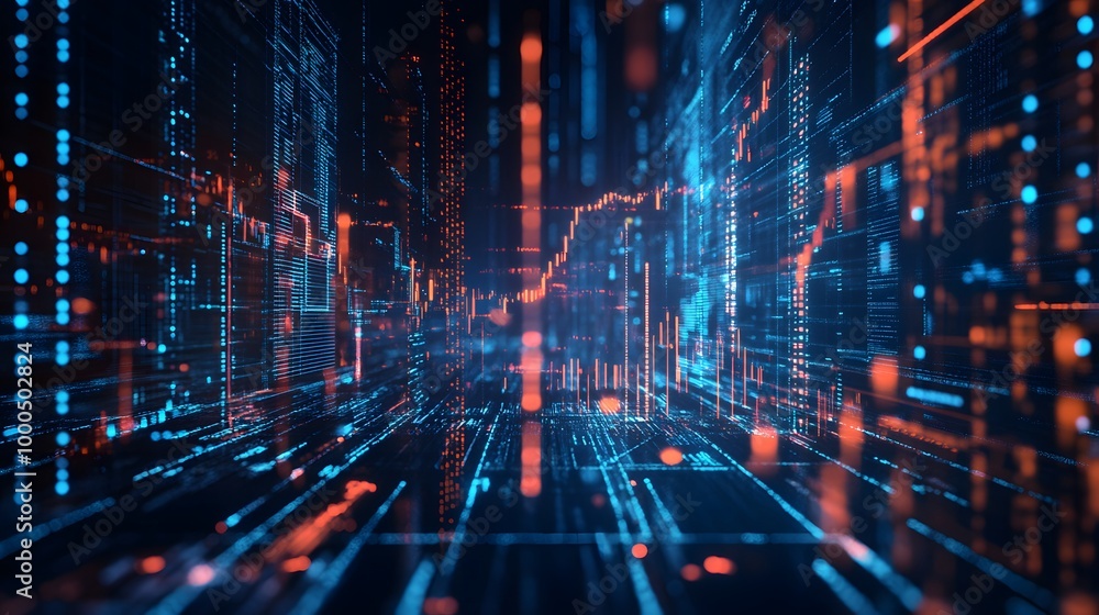 Business, Technology, Internet and network concept. Financial Graph. Stock Market chart. Forex Investment. Business, Technology, Internet and network concept. Financial Graph. Stock Market chart. Forex Investment.