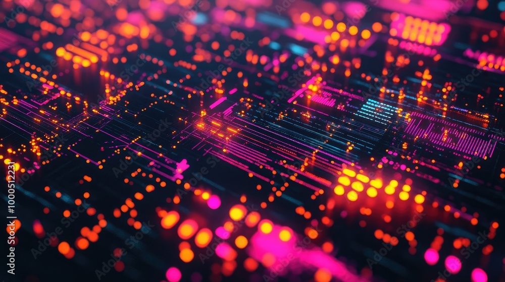 Digital background for tech, AI, data, audio, graphics Digital background for tech, AI, data, audio, graphics