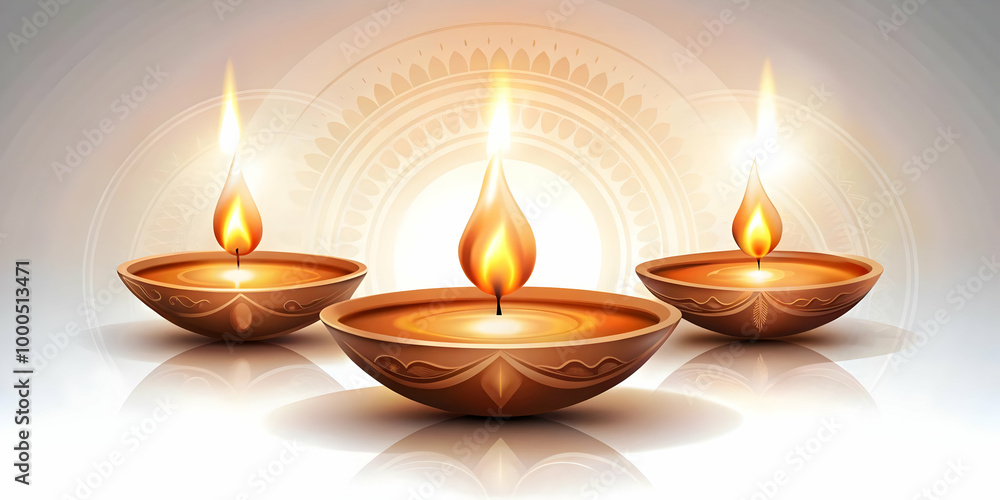 Flat Glossy Bhai Dooj Background with Innovative Diya Arrangement: Sleek, Modern Vector Illustration for Festive Celebrations Flat Glossy Bhai Dooj Background with Innovative Diya Arrangement: Sleek, Modern Vector Illustration for Festive Celebrations