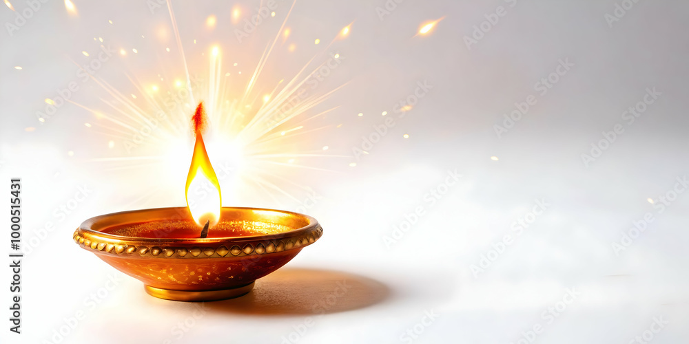Stunning Flat Macro Illustration of Bhai Dooj Diya Flame with Futuristic Glowing Particles in a Surreal Atmosphere Stunning Flat Macro Illustration of Bhai Dooj Diya Flame with Futuristic Glowing Particles in a Surreal Atmosphere