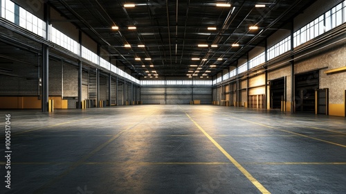 Evoking an Ambiance of Empty Warehouse with Dramatic Lighting