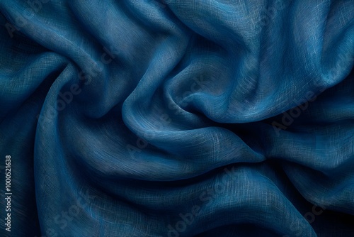 Abstract Blue Fabric Texture