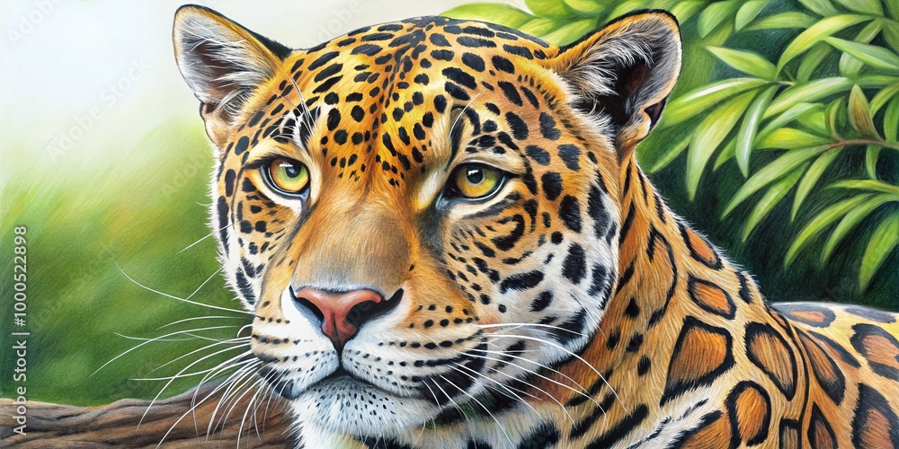 Obraz premium Step-by-Step Guide to Drawing a Jaguar for Beginners in Easy to Follow Illustrated Format