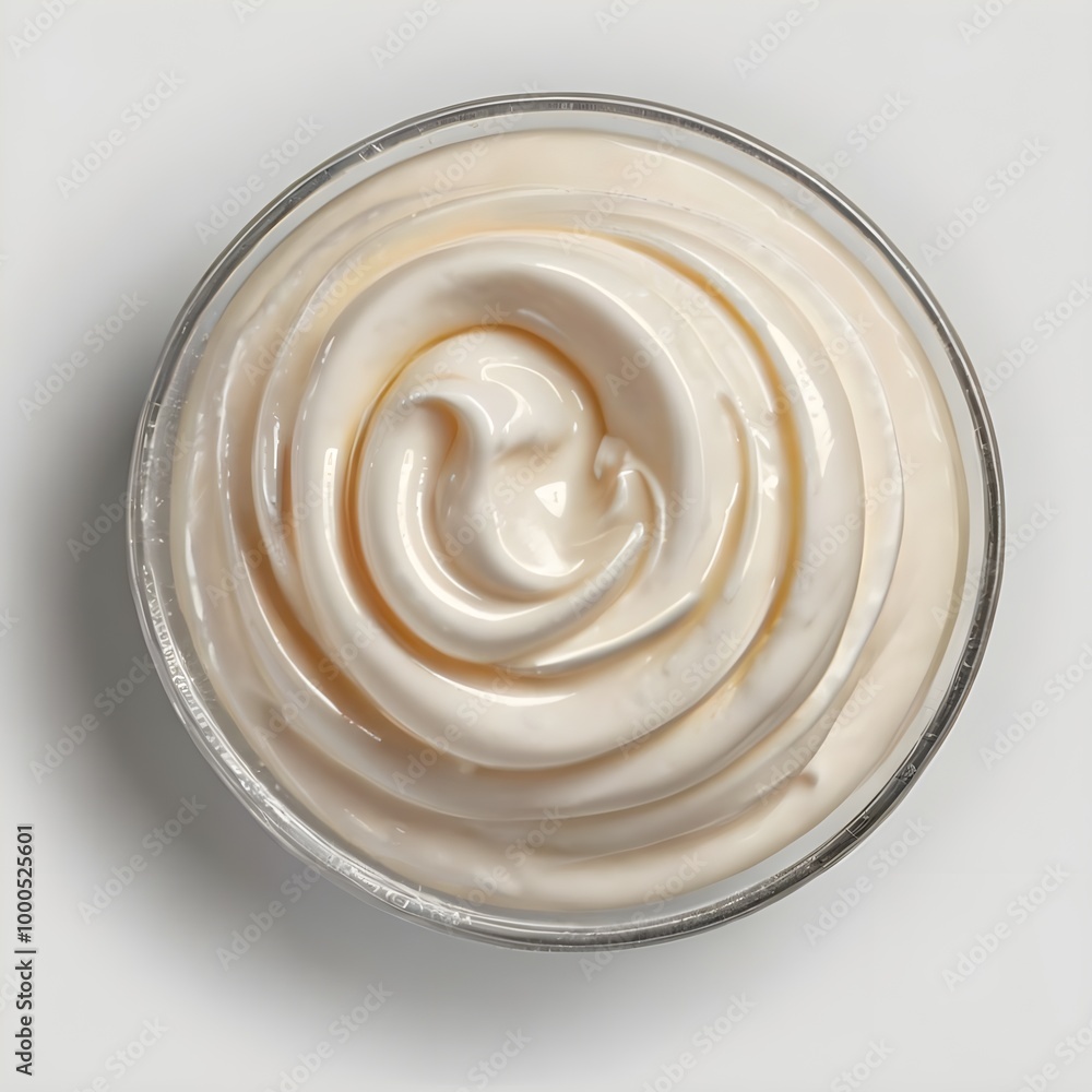 set of White cream top view on isolate transparency background, PNG set of White cream top view on isolate transparency background, PNG