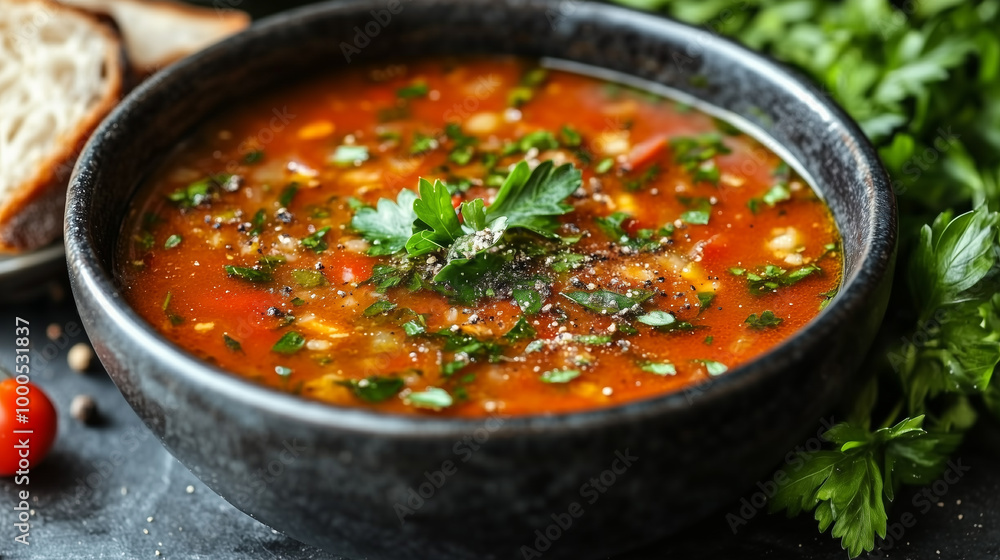 Warm and Comforting Ribollita Soup with Olive Oil and Herbs Warm and Comforting Ribollita Soup with Olive Oil and Herbs