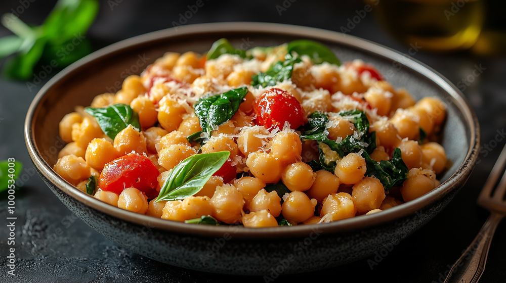 Fresh Chickpea Pasta with Cherry Tomatoes and Spinach: A Light and Healthy Dish Fresh Chickpea Pasta with Cherry Tomatoes and Spinach: A Light and Healthy Dish