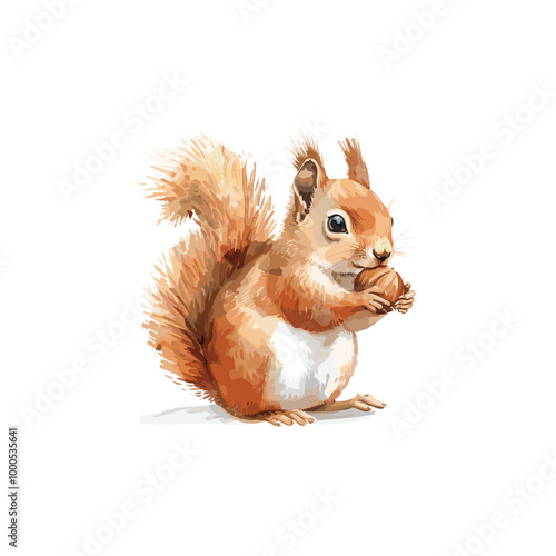 watercolor squirrel drawing

