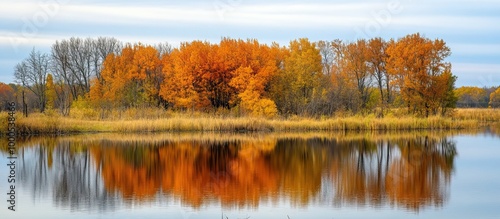 Autumn Reflections in the Lake