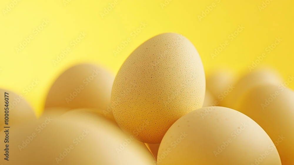 Eggs isolated on a bright background. Front photo. Egg wallpapers. Design, visual arts, minimalism. Egg templates. Organic chicken egg concept. generative ai Eggs isolated on a bright background. Front photo. Egg wallpapers. Design, visual arts, minimalism. Egg templates. Organic chicken egg concept. generative ai