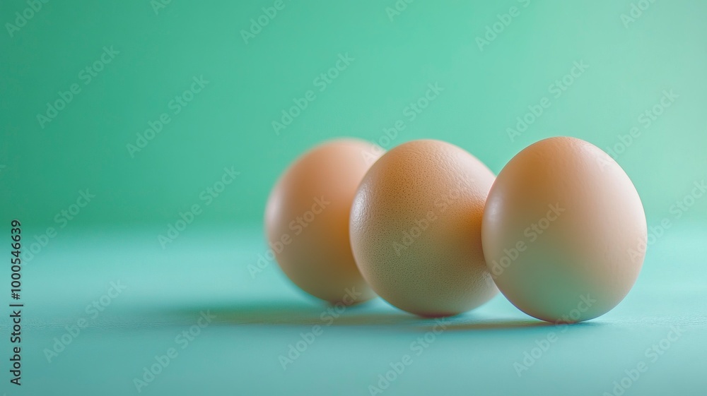 Eggs isolated on a bright background. Front photo. Egg wallpapers. Design, visual arts, minimalism. Egg templates. Organic chicken egg concept. generative ai Eggs isolated on a bright background. Front photo. Egg wallpapers. Design, visual arts, minimalism. Egg templates. Organic chicken egg concept. generative ai