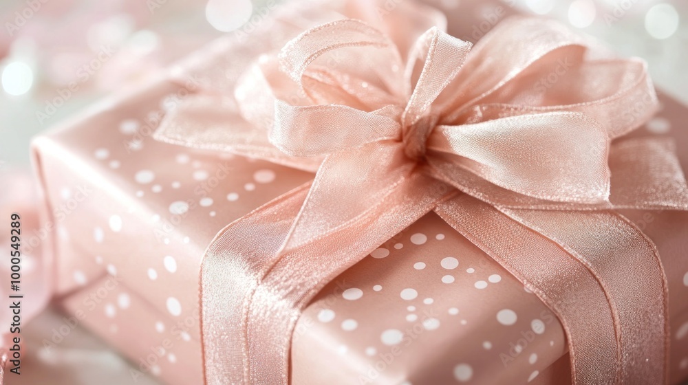 A pink gift box adorned with a ribbon, symbolizing celebration and special occasions. A pink gift box adorned with a ribbon, symbolizing celebration and special occasions.