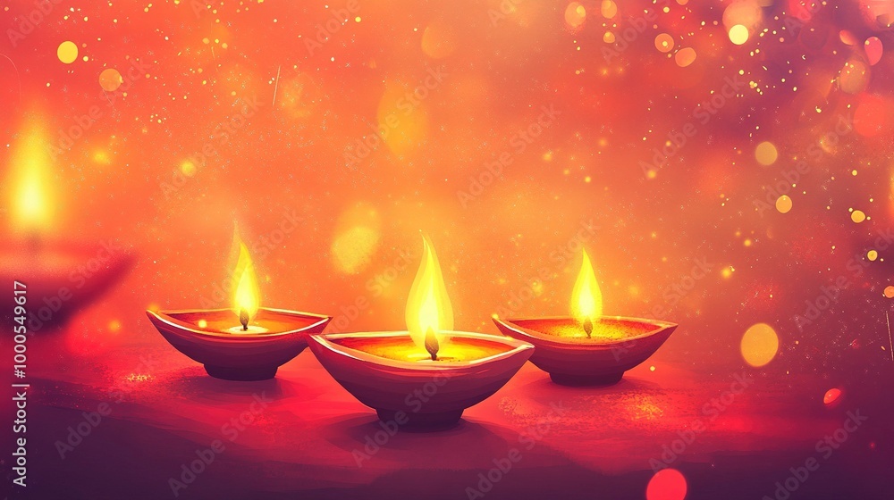 Happy diwali celebration background. Festival of lights banner with illuminated oil lamps decoration. Holiday greeting card. Vector illustration .generative ai Happy diwali celebration background. Festival of lights banner with illuminated oil lamps decoration. Holiday greeting card. Vector illustration .generative ai