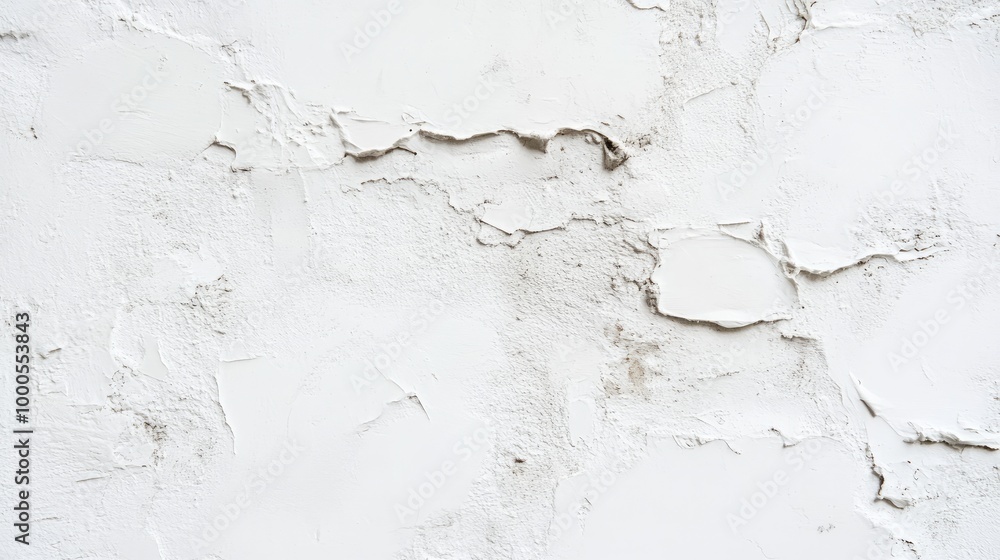 Obraz premium Bright white wall with small imperfections and a rustic feel, ideal for a cozy, natural background