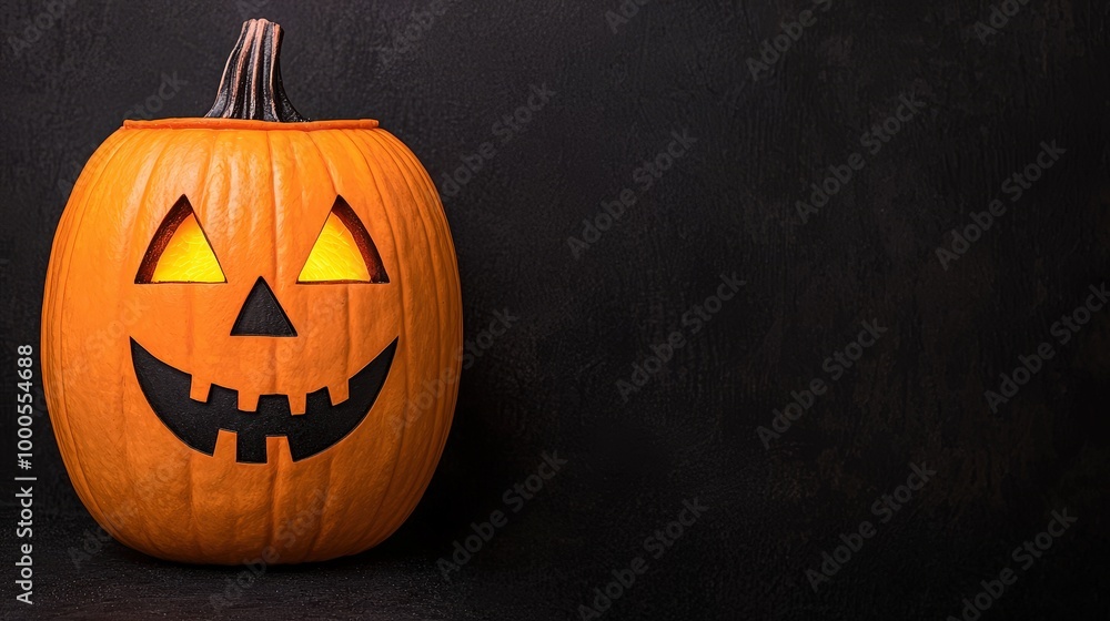 Lit Jack O Lantern with Evil Face for Halloween Decorations Lit Jack O Lantern with Evil Face for Halloween Decorations