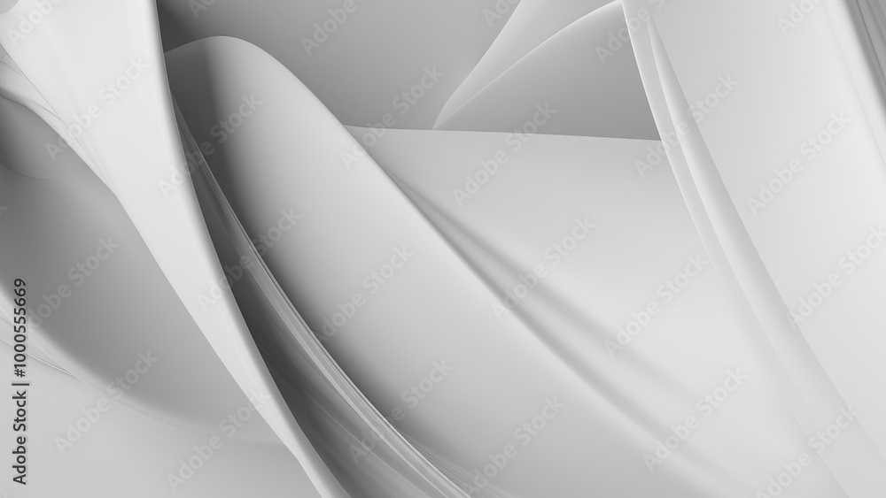 Fototapeta premium Marble wave purple delicate bezier curve elegant modern 3D rendering abstract background