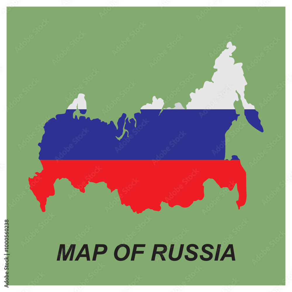 Fototapeta premium Map of regions of Russia