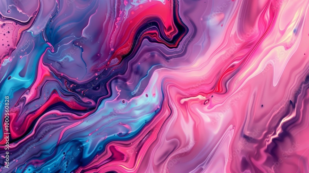 Abstract Fluid Art in Vibrant Pink and Blue Tones Evoking a Dreamlike and Captivating Aesthetic Abstract Fluid Art in Vibrant Pink and Blue Tones Evoking a Dreamlike and Captivating Aesthetic