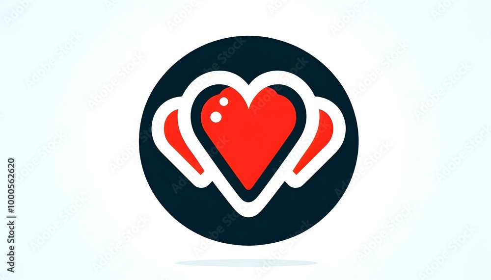 Valentine's Day symbol is a heart, isolated icon on a white background Valentine's Day symbol is a heart, isolated icon on a white background