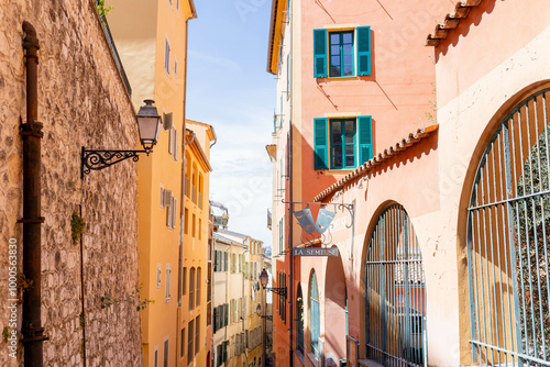 Colorful Street in Nice France