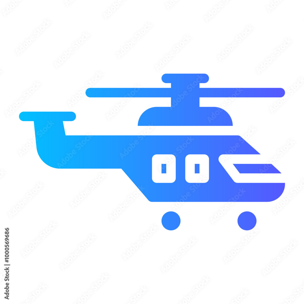helicopter gradient icon helicopter gradient icon