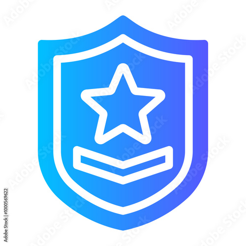 army badge gradient icon