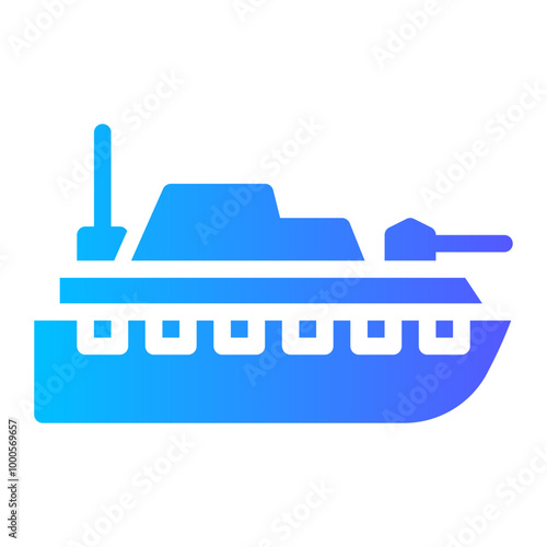 battleship gradient icon