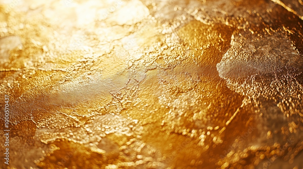 Gilded Surface with Gentle Leaf Application Gilded Surface with Gentle Leaf Application
