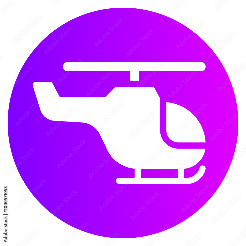 helicopter gradient icon helicopter gradient icon