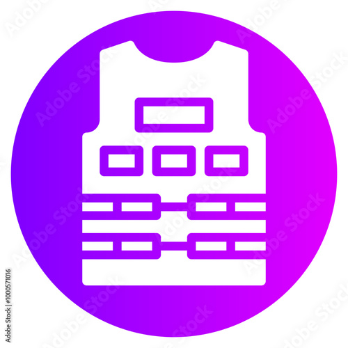 bulletproof vest gradient icon