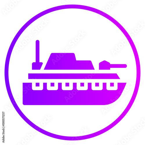 battleship gradient icon