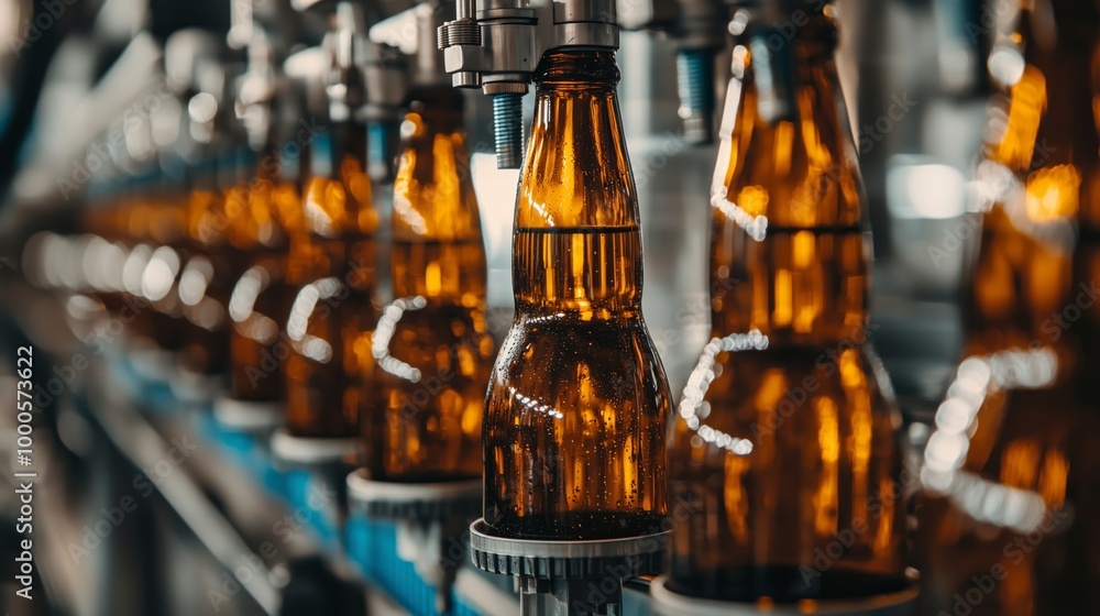 Machinery for Filling Glass Bottles with Beer Machinery for Filling Glass Bottles with Beer