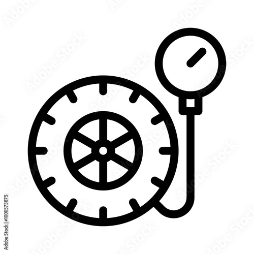 tire pressure line icon