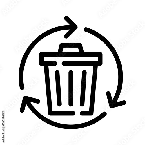 Recycle line icon