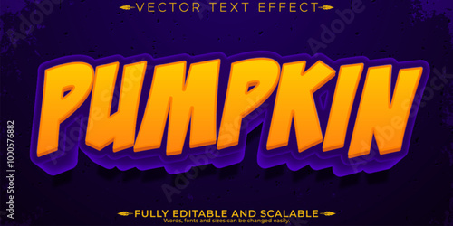 Halloween text effect, editable horror and scary text style