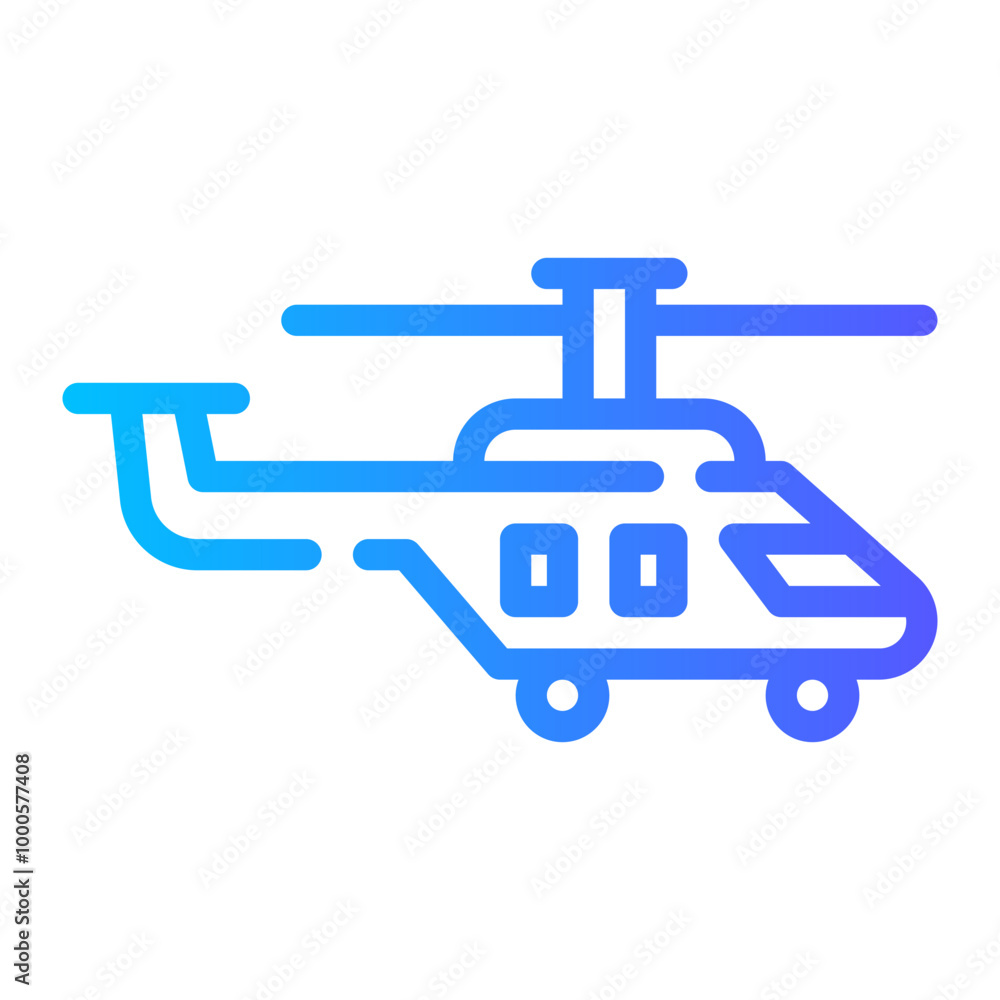 helicopter gradient icon helicopter gradient icon