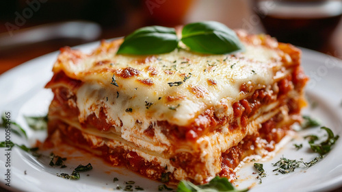 delicious lasagna slice