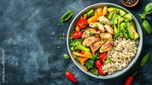 Delicious Chicken Vegetable Stir Fry with Rice