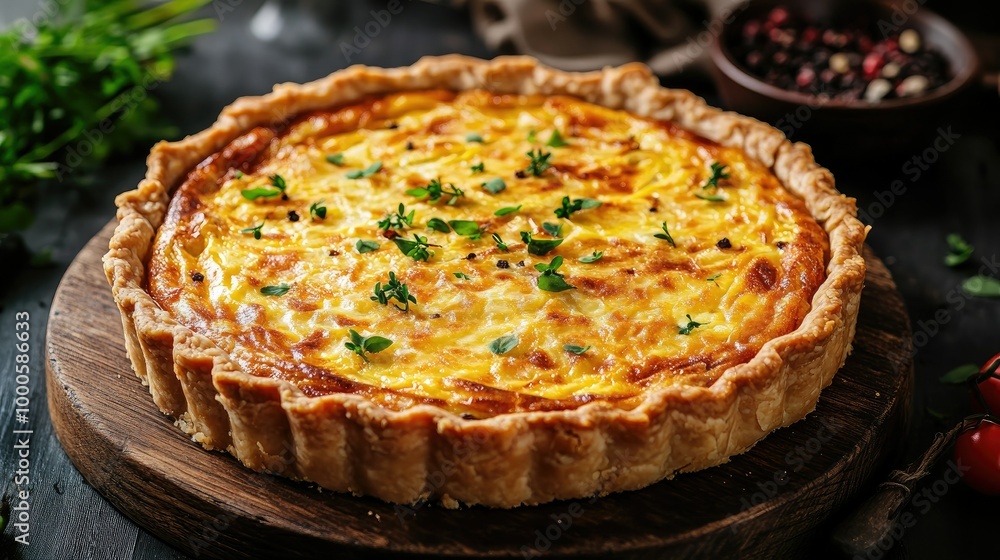 Savory French Quiche Lorraine with Flaky Crust Savory French Quiche Lorraine with Flaky Crust