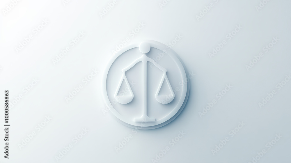 A minimalist image of the balance scale symbol, representing justice and fairness, set against a clean, white background. A minimalist image of the balance scale symbol, representing justice and fairness, set against a clean, white background.