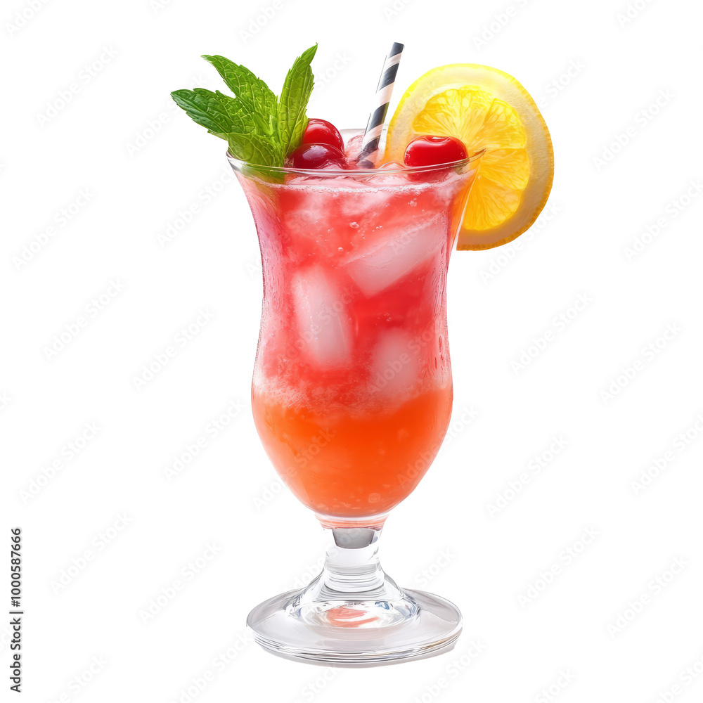 Cape codder cocktail isolated on white background Cape codder cocktail isolated on white background