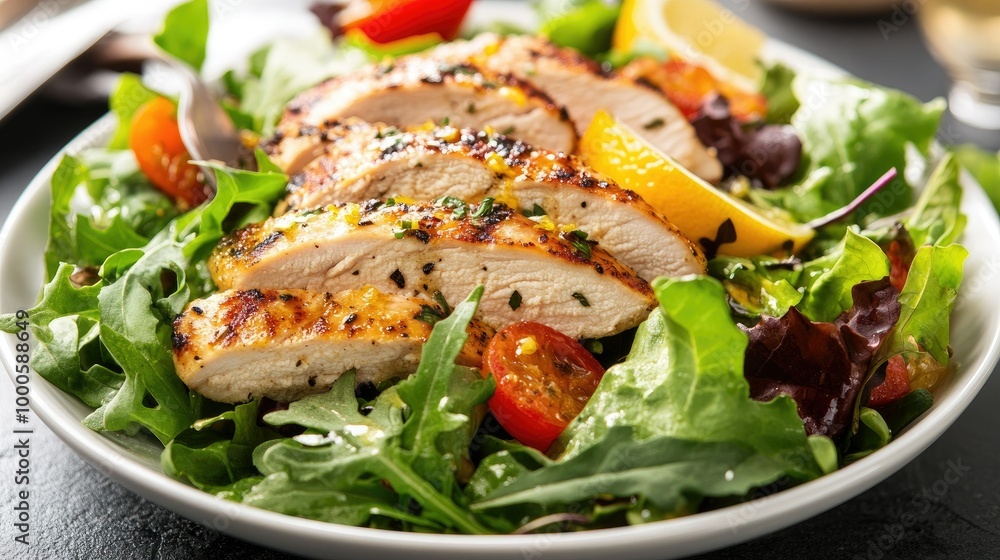 Fresh Grilled Chicken Salad with Citrus and Greens Fresh Grilled Chicken Salad with Citrus and Greens
