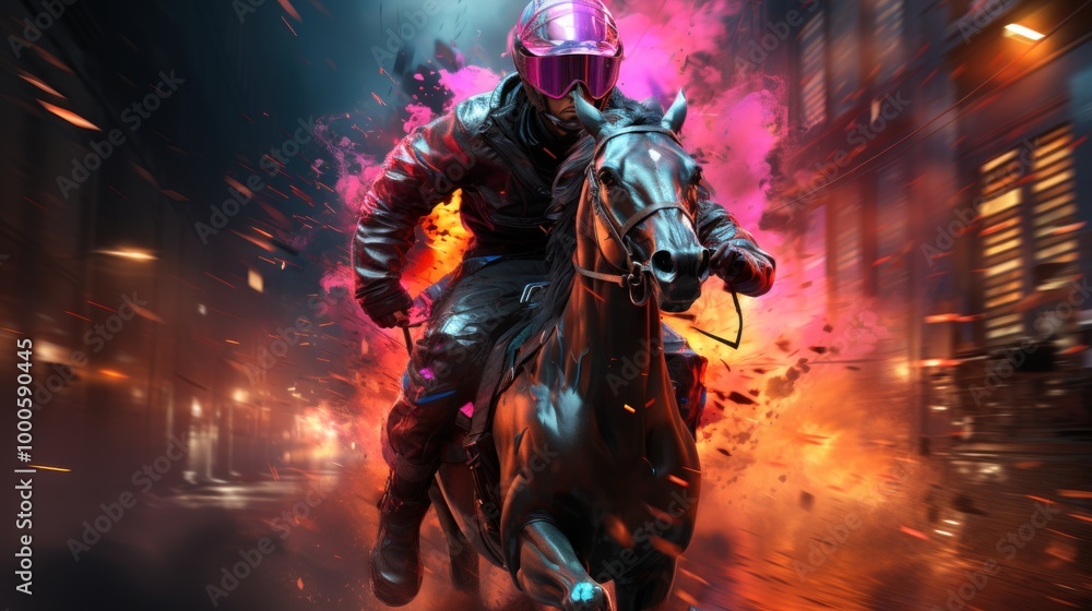 Horse Rider in Urban Chaos Horse Rider in Urban Chaos