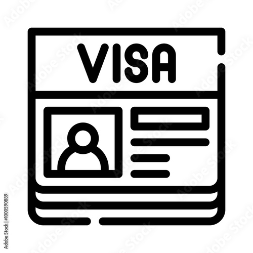 visa line icon
